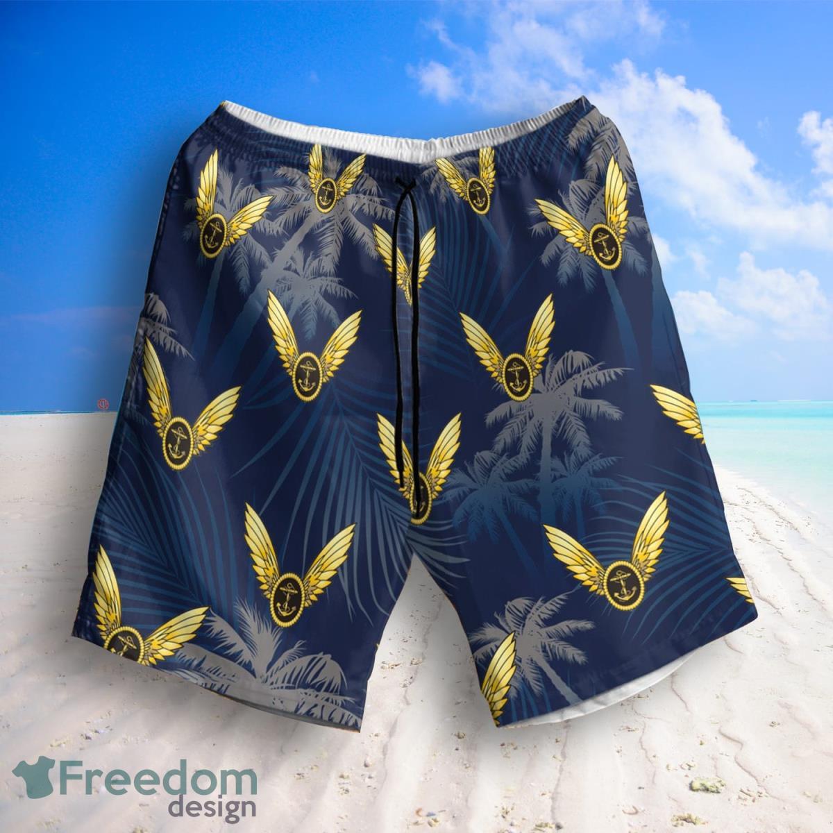 RN FAA Aircrew Wings Hawaiian Shirt And Shorts Best Style For Men Product Photo 2