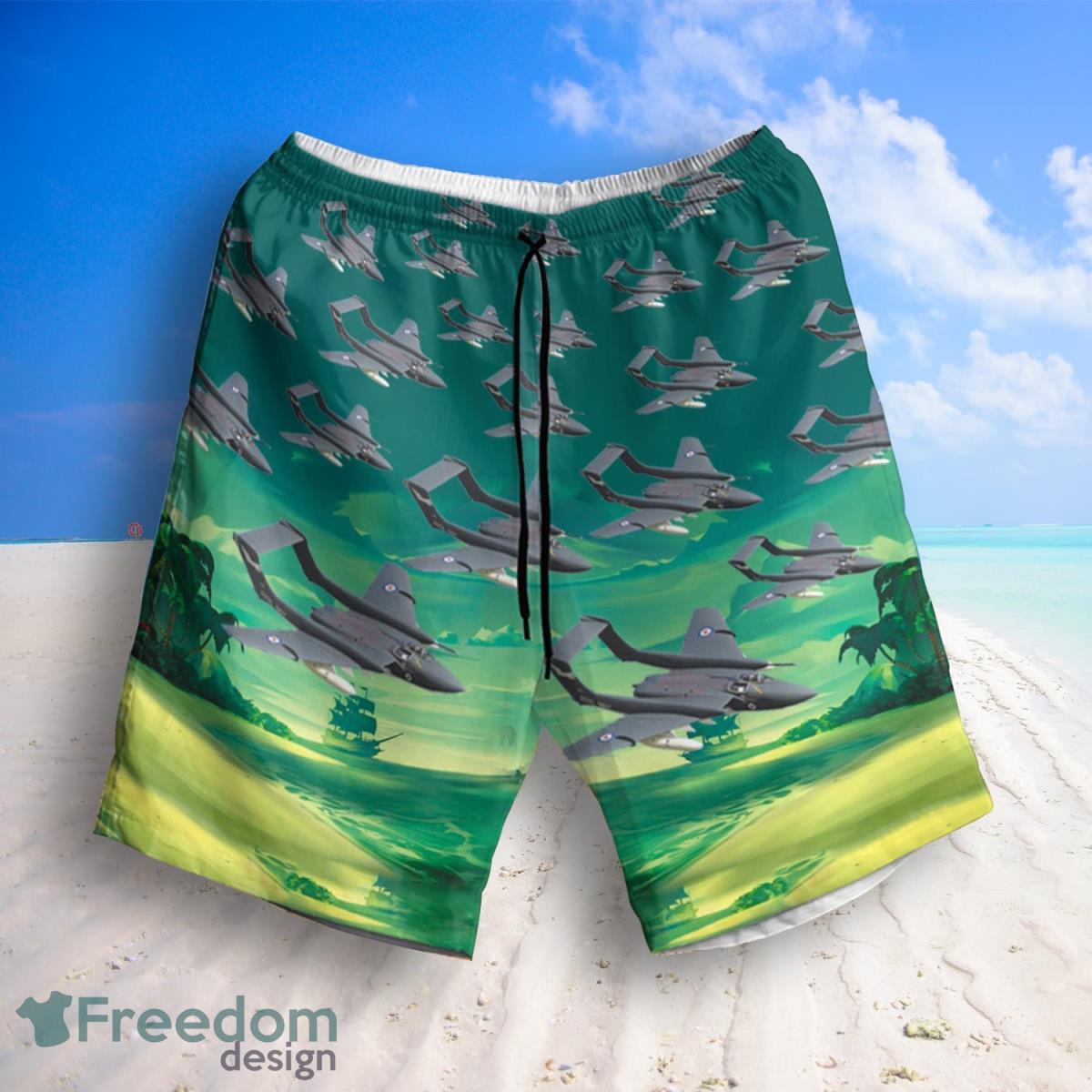 RN Historical Sea Vixen Hawaiian Shirt And Shorts Great Style For Men Product Photo 2