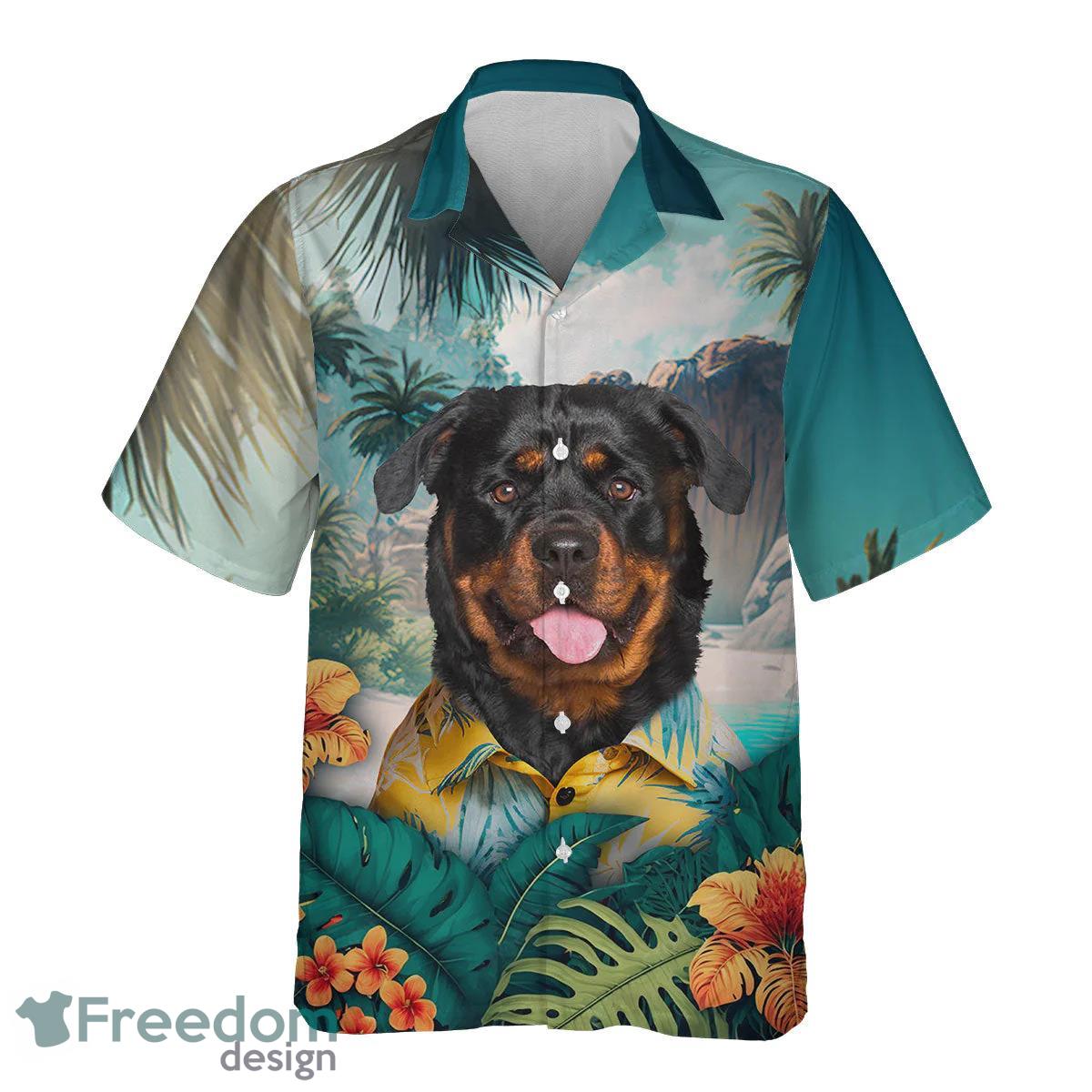 Rottweiler All Printed 3D Hawaiian Shirt For Dog Lover Product Photo 2