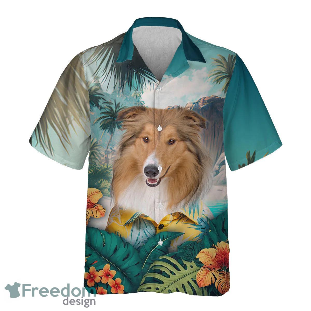 Rough Collie All Printed 3D Hawaiian Shirt For Dog Lover Product Photo 2