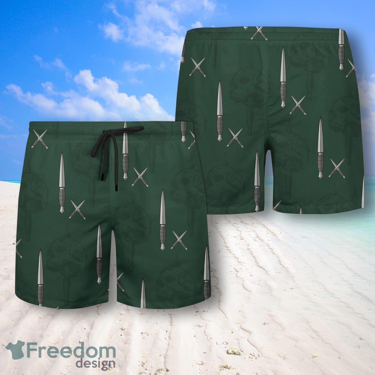 Royal Marines Commando Dagger Hawaiian Shirt And Shorts Great Style For Men Product Photo 2