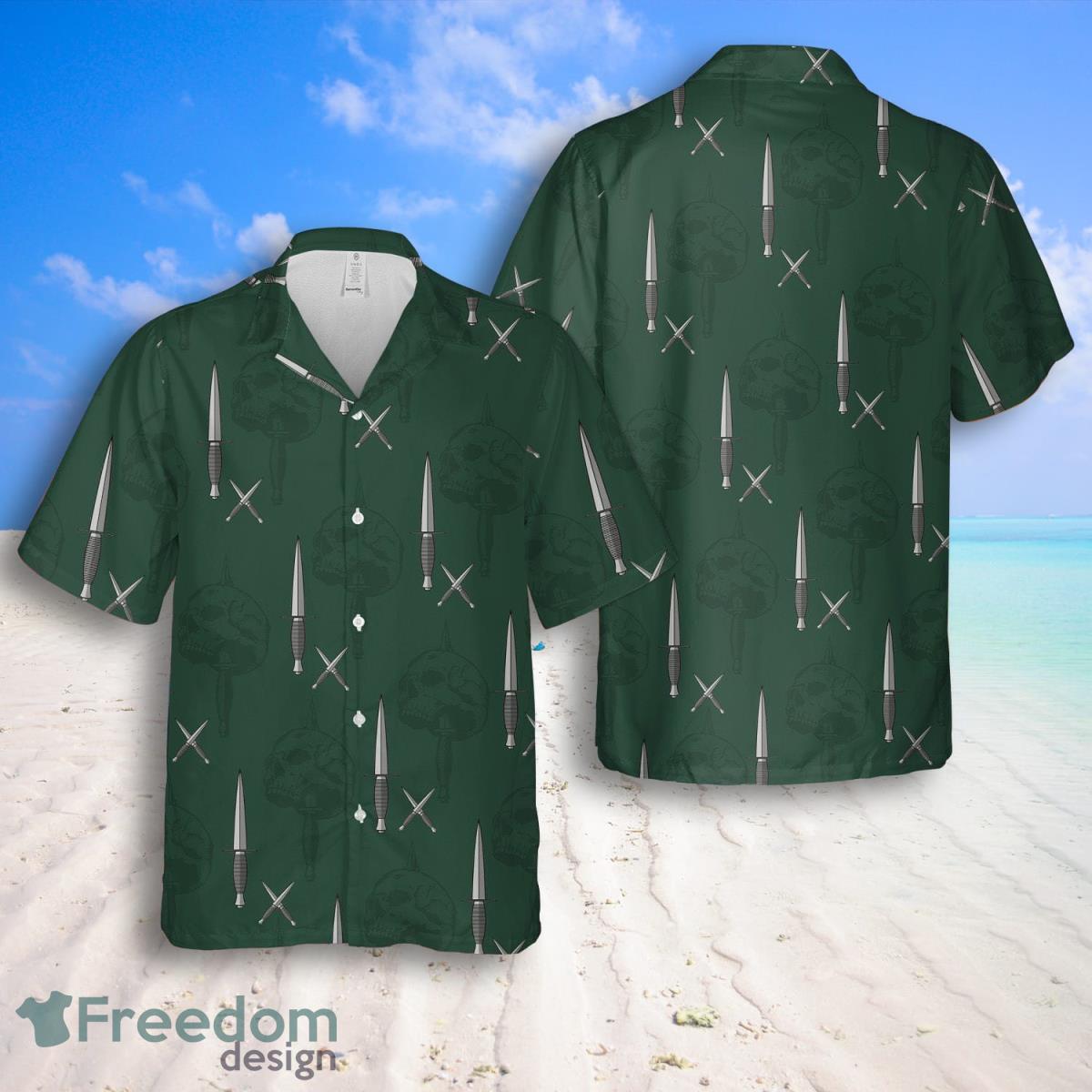 Royal Marines Commando Dagger Hawaiian Shirt And Shorts Great Style For Men Product Photo 1