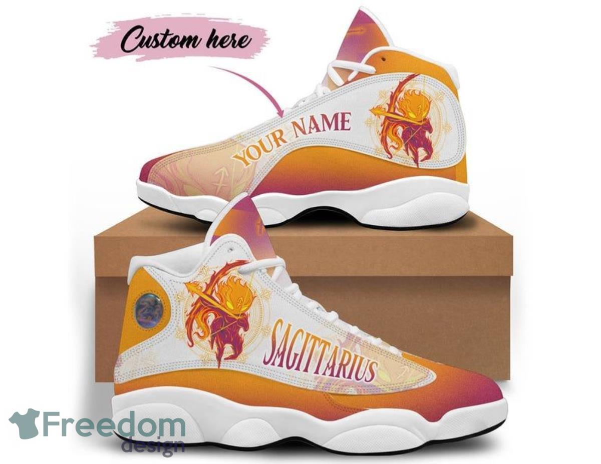 Sagittarius Zodiac Air Jordan 13 Custom Name Sneakers Special Gift For Men And Women Product Photo 2