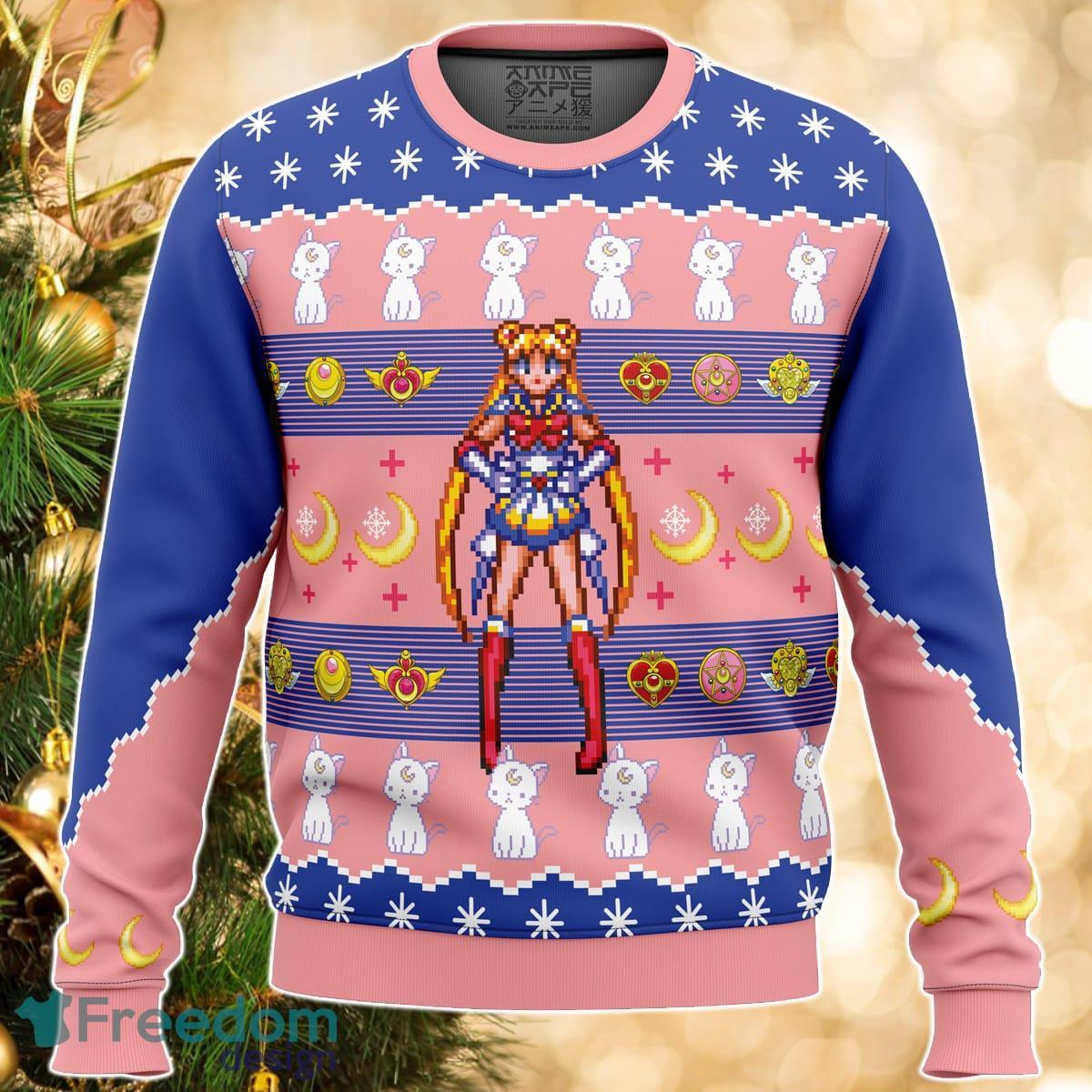 Sailor Moon Ugly Christmas Sweater Great Gift For Men Women Product Photo 1