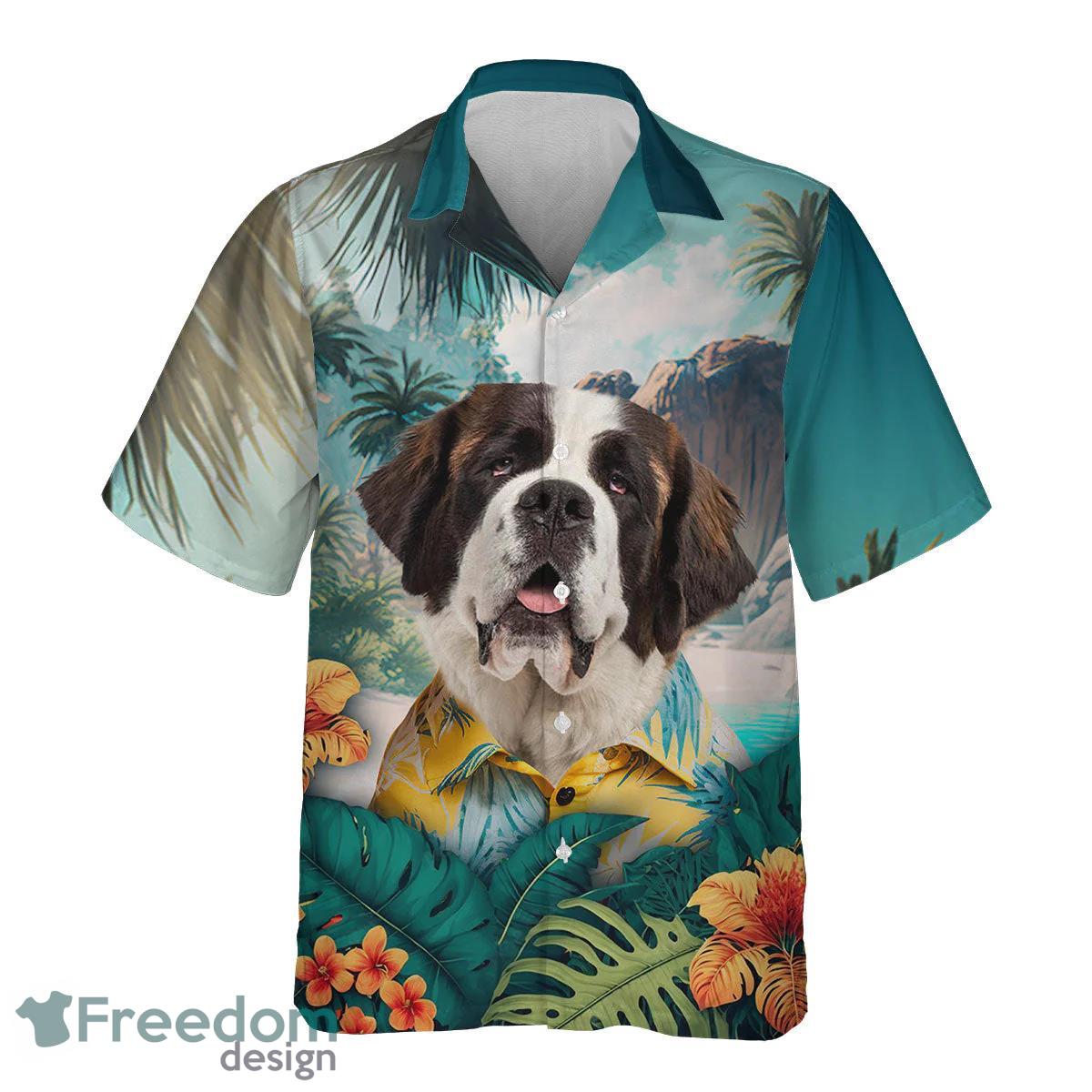 Saint Bernard All Printed 3D Hawaiian Shirt For Men Women Product Photo 2