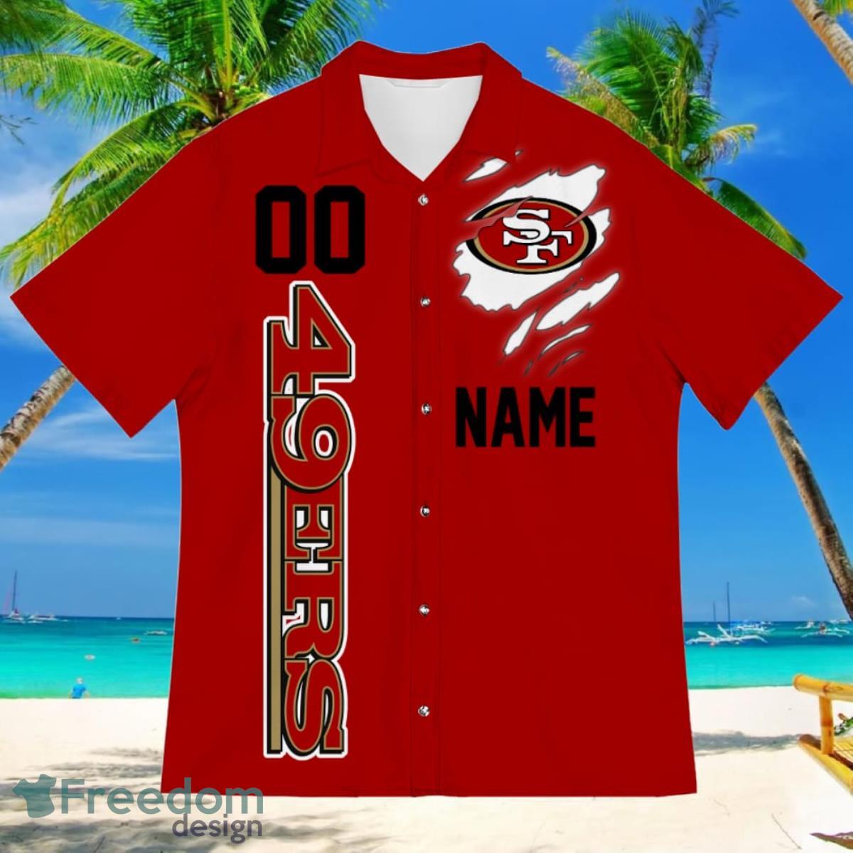 San Francisco 49ers Sports American Football Hawaiian Shirt Custom Name & Number - San Francisco 49ers Sports American Football Hawaiian Shirt 2