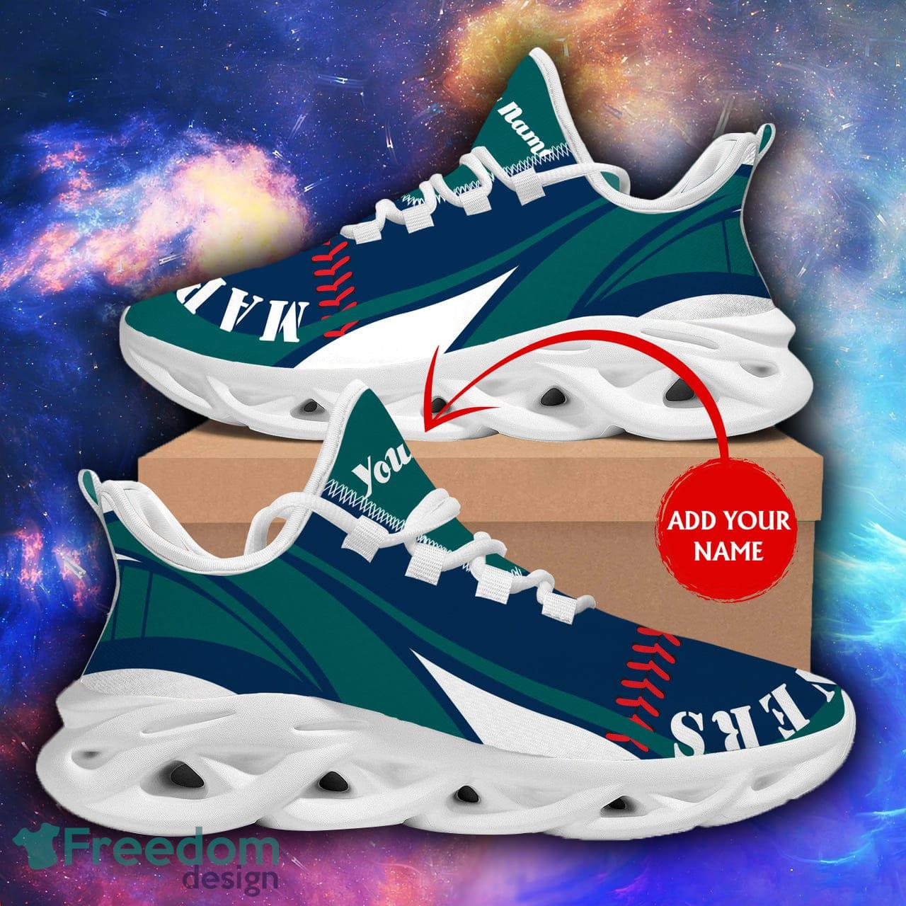 Seattle Mariners Mix Jerseys MLB Max Soul Shoes Custom Name For Men And  Women Running Sneakers - Banantees