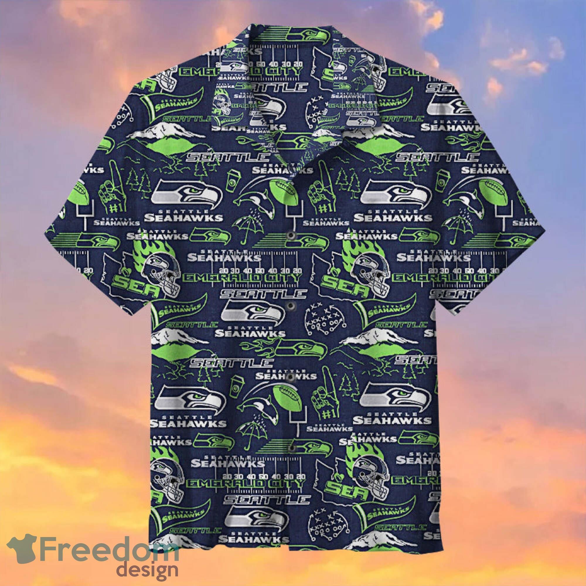 Seattle seahawks 3D Hawaiian Shirt And Shorts For Men And Women Gift Fans -  Freedomdesign