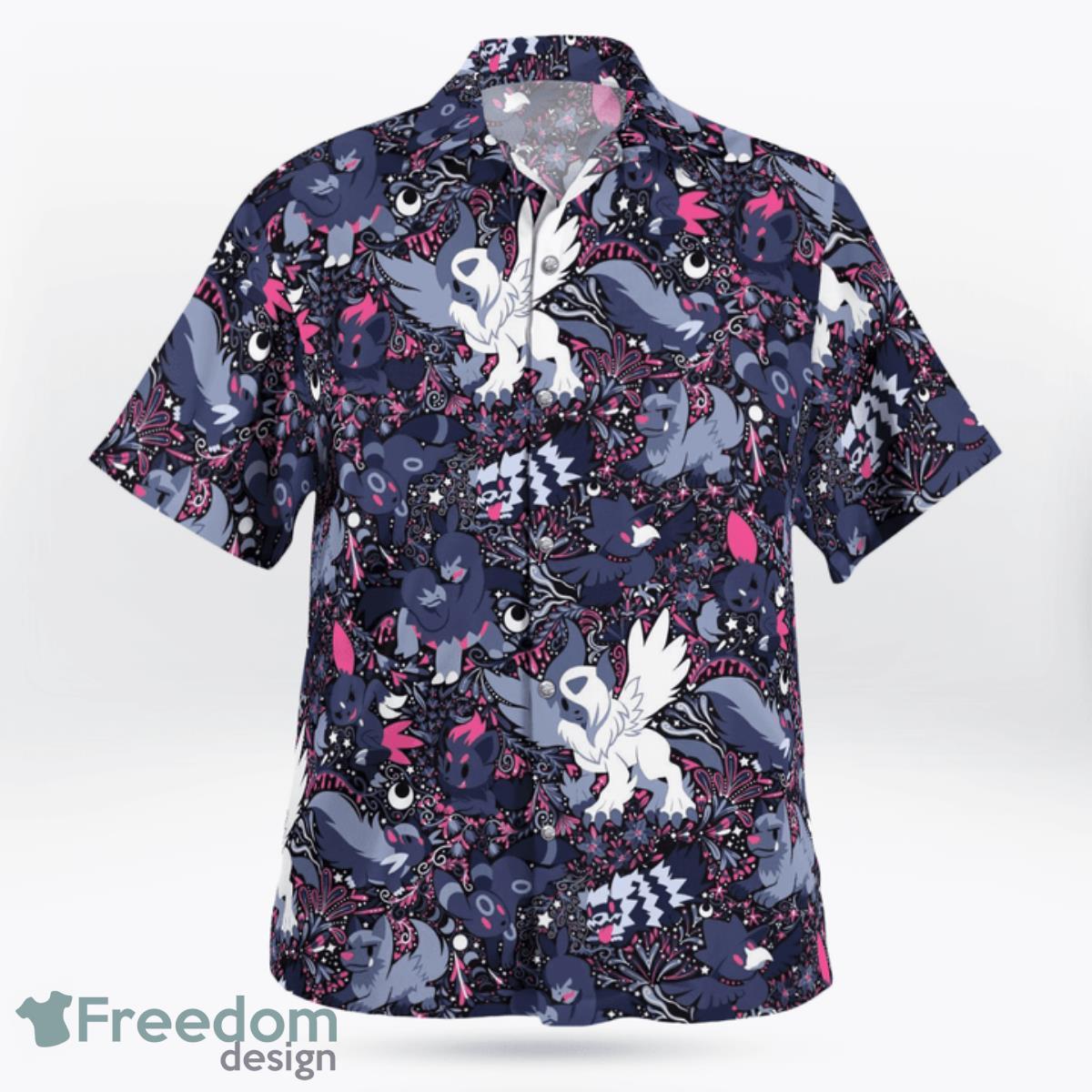 Shadow Pokemon Hawaiian Shirt And Short For Fans Product Photo 2