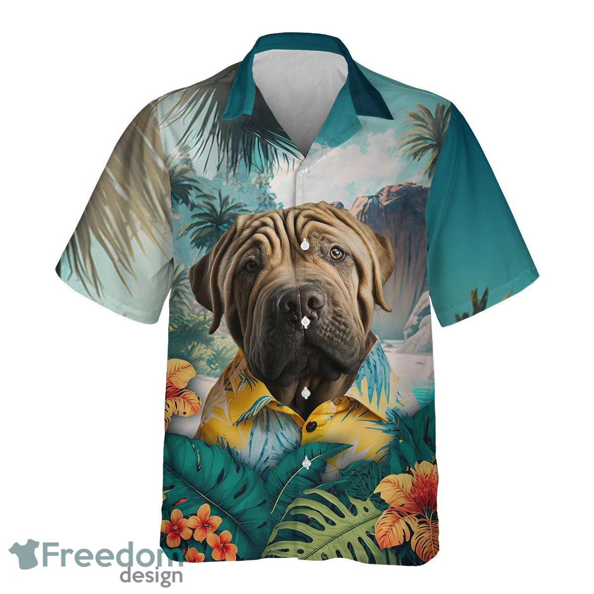 Shar Pei All Printed 3D Hawaiian Shirt For Dog Lover Product Photo 2