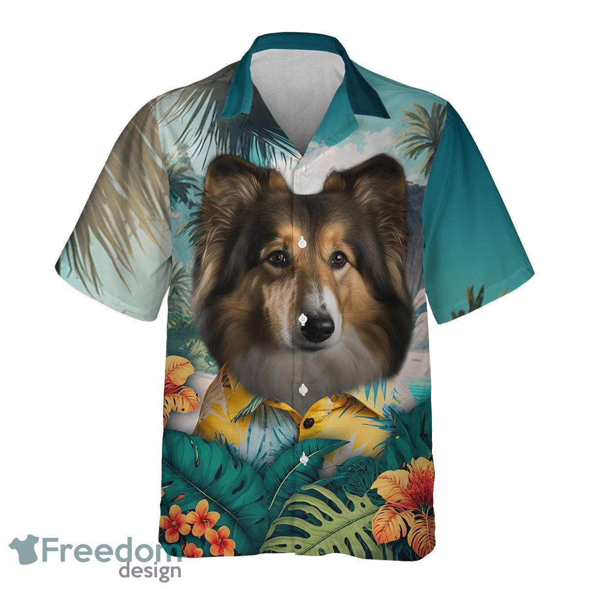 Shetland Sheepdog All Printed 3D Hawaiian Shirt For Dog Lover Product Photo 2