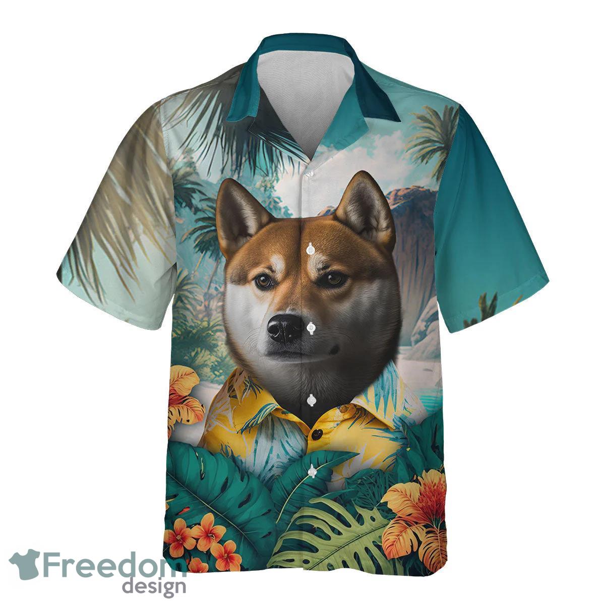 Shiba Inu All Printed 3D Hawaiian Shirt For Dog Lover Product Photo 2