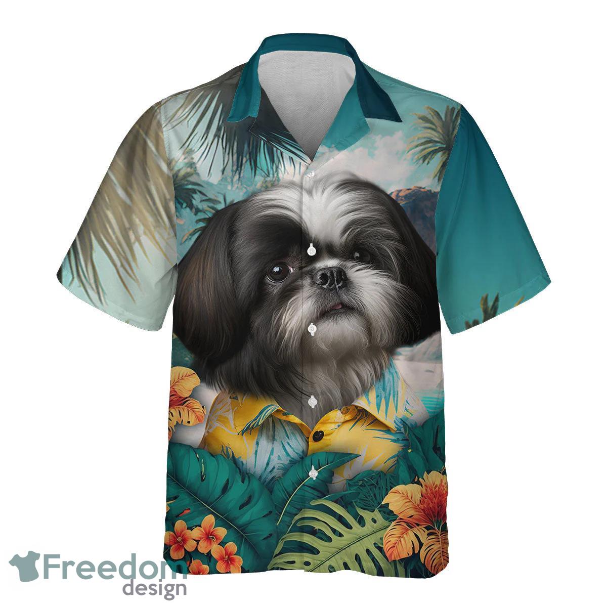 Shih Tzu All Printed 3D Hawaiian Shirt For Dog Lovers Product Photo 2