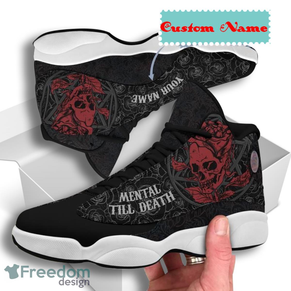 Skull Air Jordan 13 Custom Name Sneakers Best Gift For Men And Women Product Photo 1