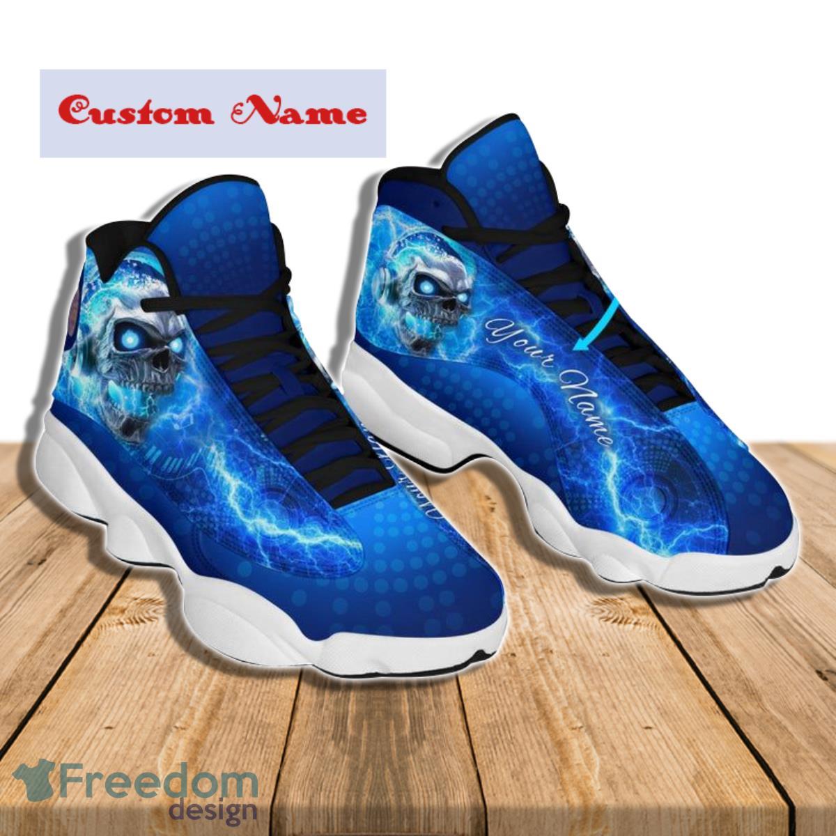 Skull Rock In Roll Air Jordan 13 Custom Name Sneakers Special Gift For Men  And Women - YesItCustom