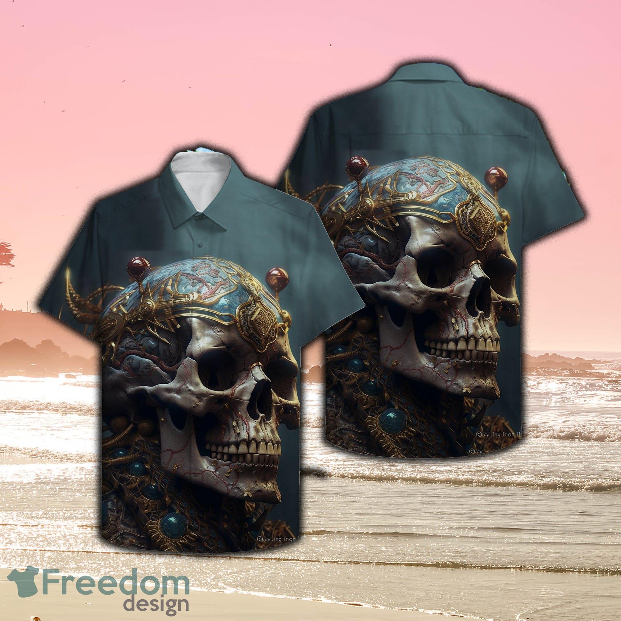 Arizona Cardinals Pirates Fans Pirates Skull Hawaiian Shirt - Freedomdesign