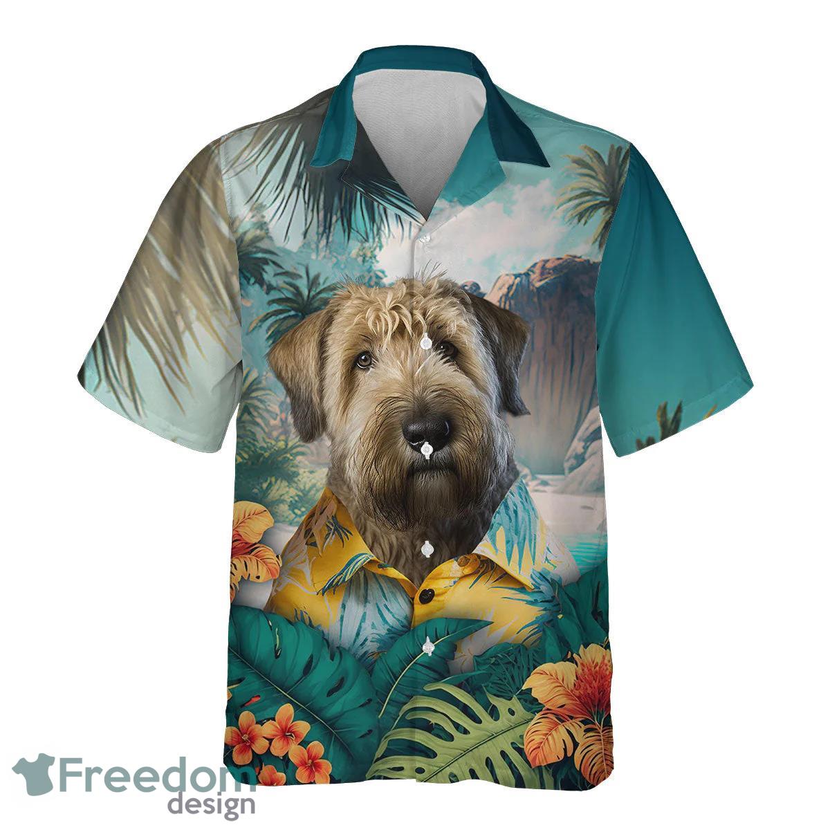 Soft-coated Wheaten Terrier All Printed 3D Hawaiian Shirt For Dog Lover Product Photo 2