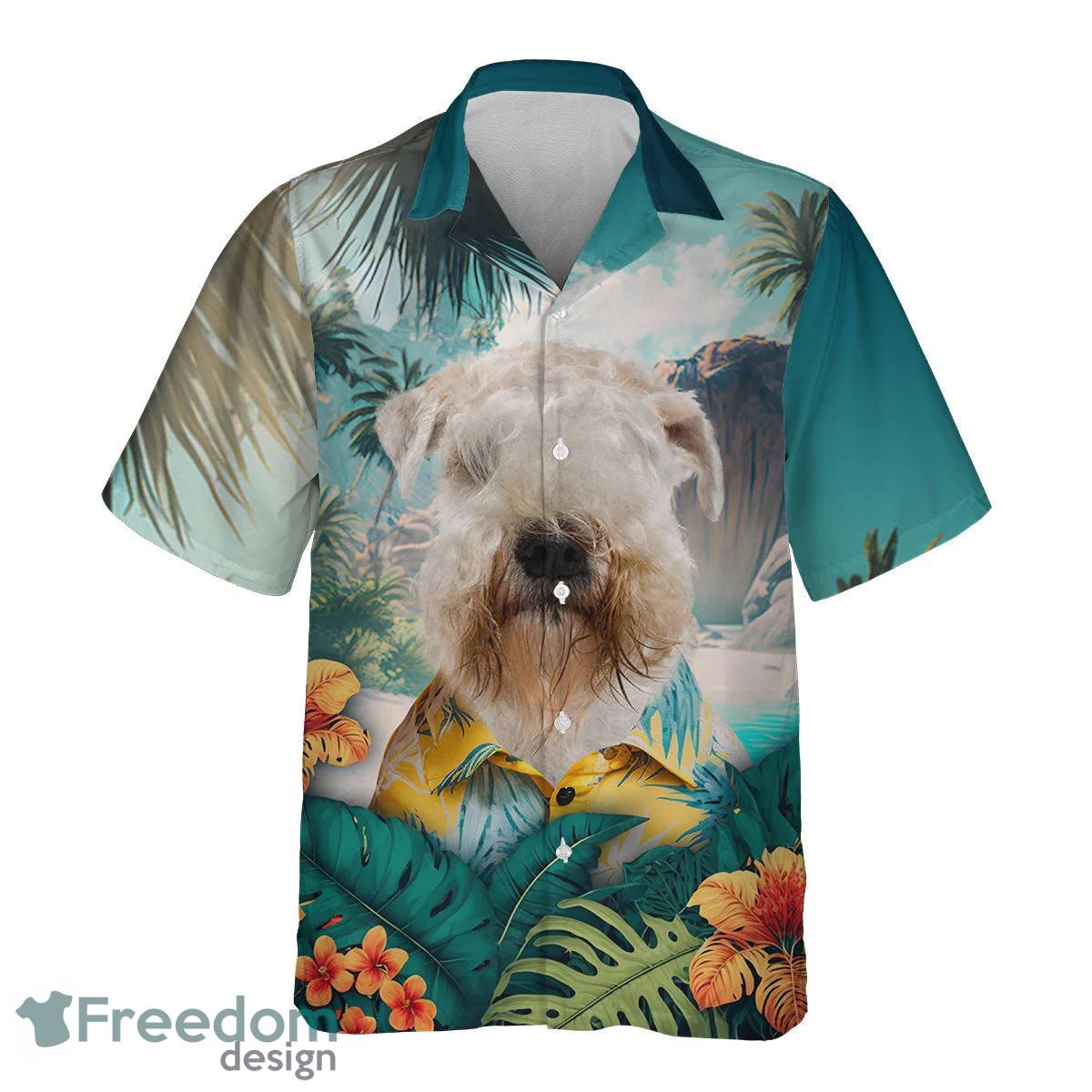 Soft-coated Wheaten Terrier All Printed 3D Hawaiian Shirt For Men Women Product Photo 2