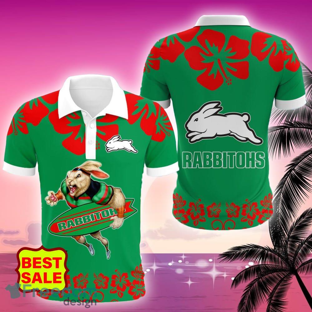 South Sydney Rabbitohs Big Logo NRL Aloha Golf Polo Shirt For Fans