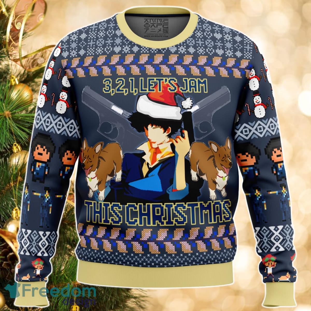 Spike Spiegel Cowboy Bebop Ugly Christmas Sweater For Men And Women