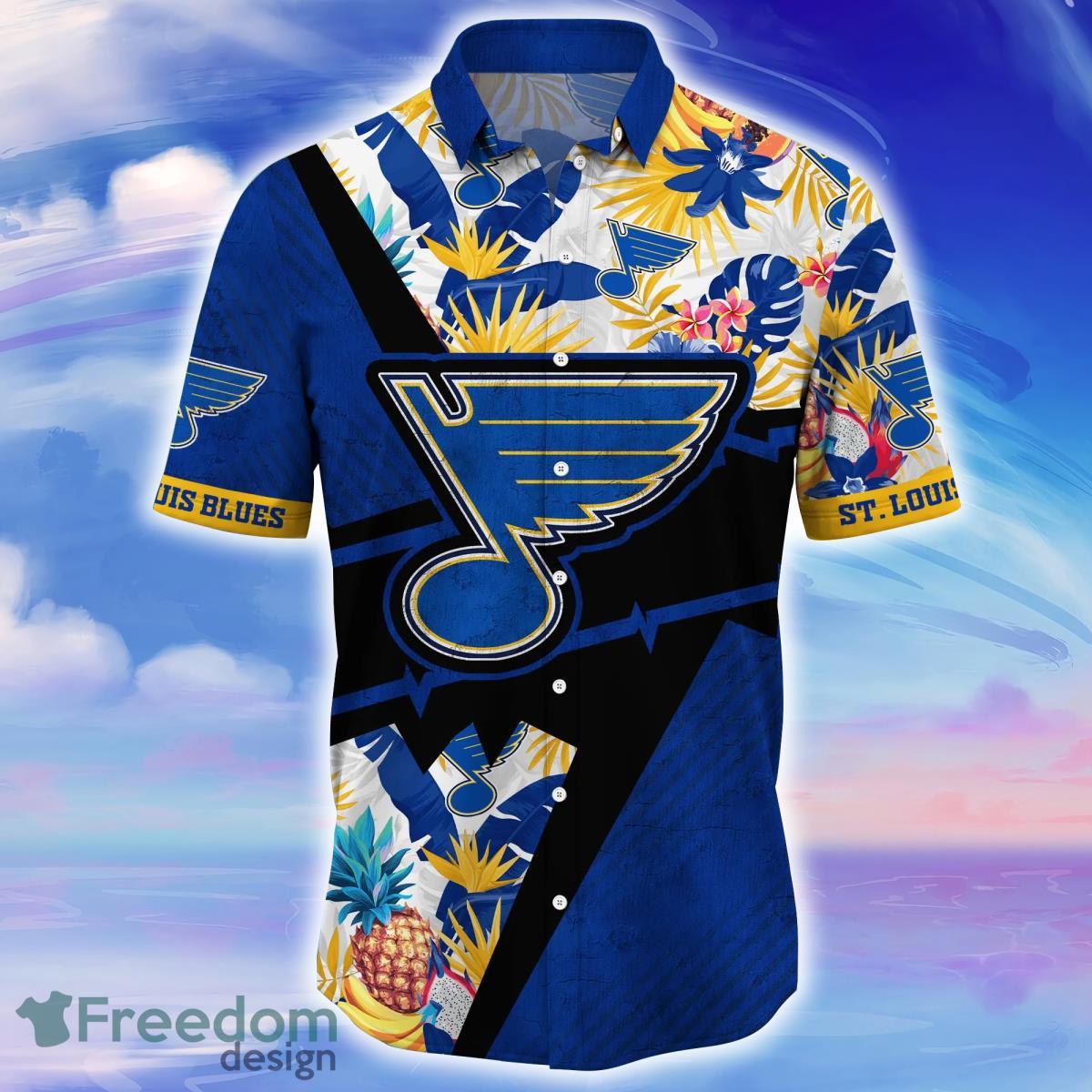 St. Louis Blues NHL Flower Hawaiian Shirt Gift For Men Women Fans