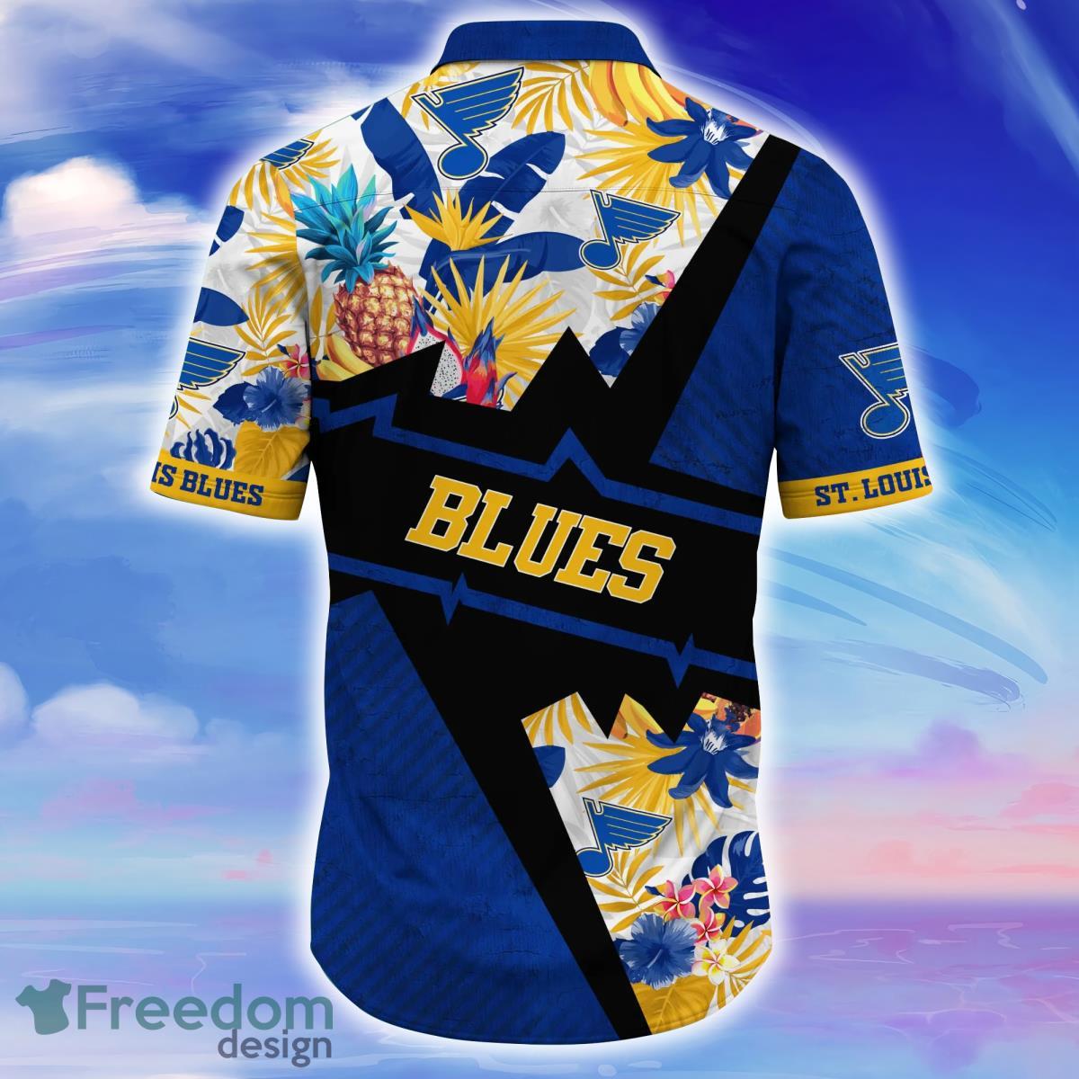 St. Louis Blues NHL Flower Hawaiian Shirt Style Gift For Fans