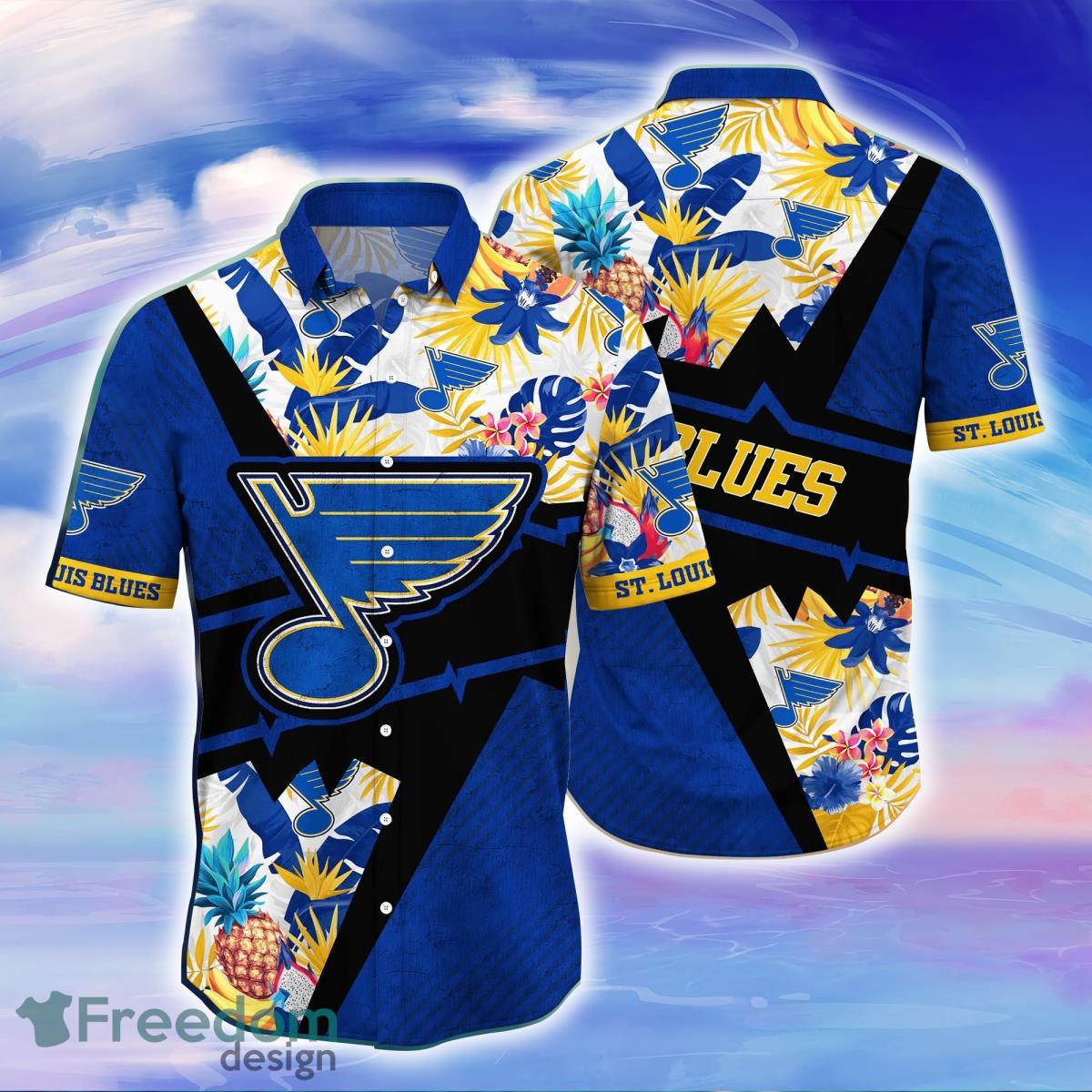 St. Louis Blues NHL Flower Hawaiian Shirt Gift For Men Women Fans