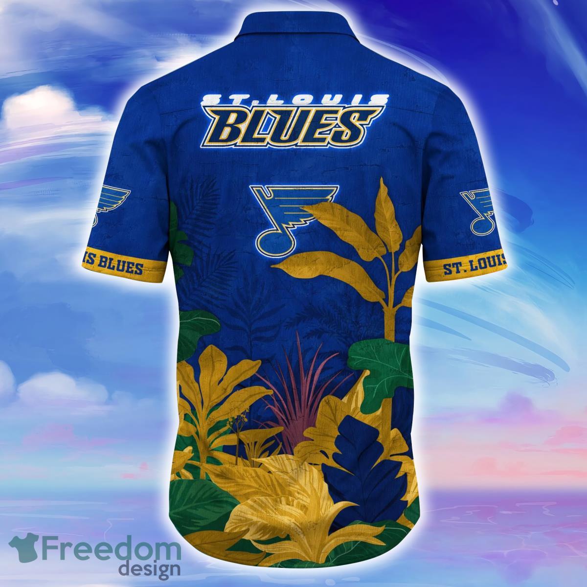 St. Louis Blues NHL Flower Hawaiian Shirt Impressive Gift For Men