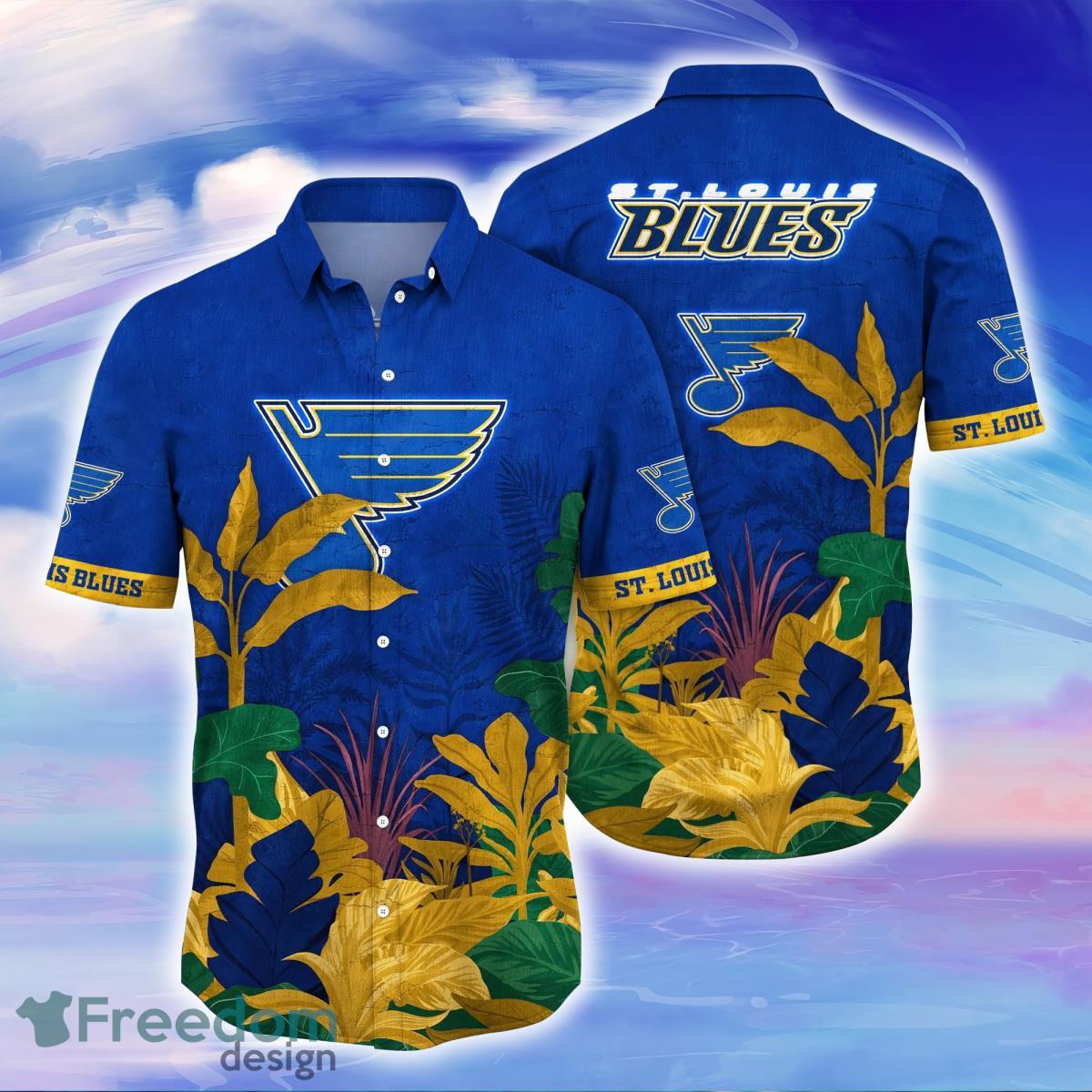 St. Louis Blues NHL Flower Hawaiian Shirt Great Gift For Men Women Fans -  Freedomdesign