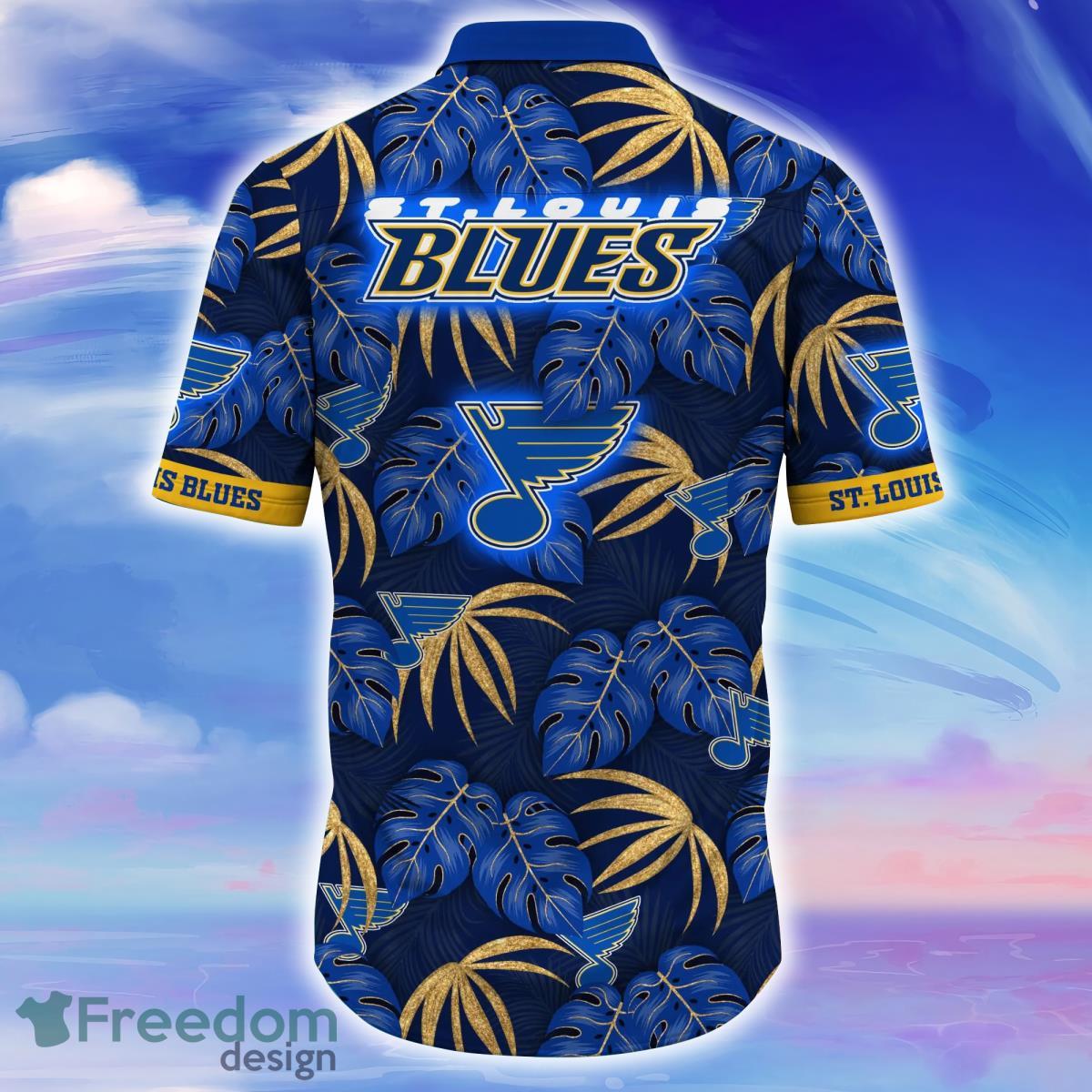 St. Louis Blues NHL Flower Hawaiian Shirt Impressive Gift For Men Women  Fans - Freedomdesign