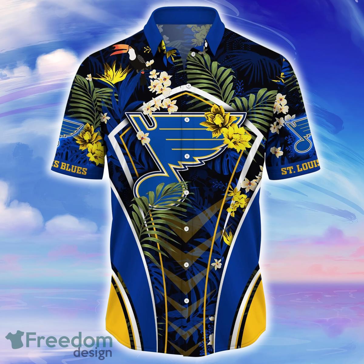 St. Louis Blues NHL Flower Hawaiian Shirt Gift For Men Women Fans -  Freedomdesign