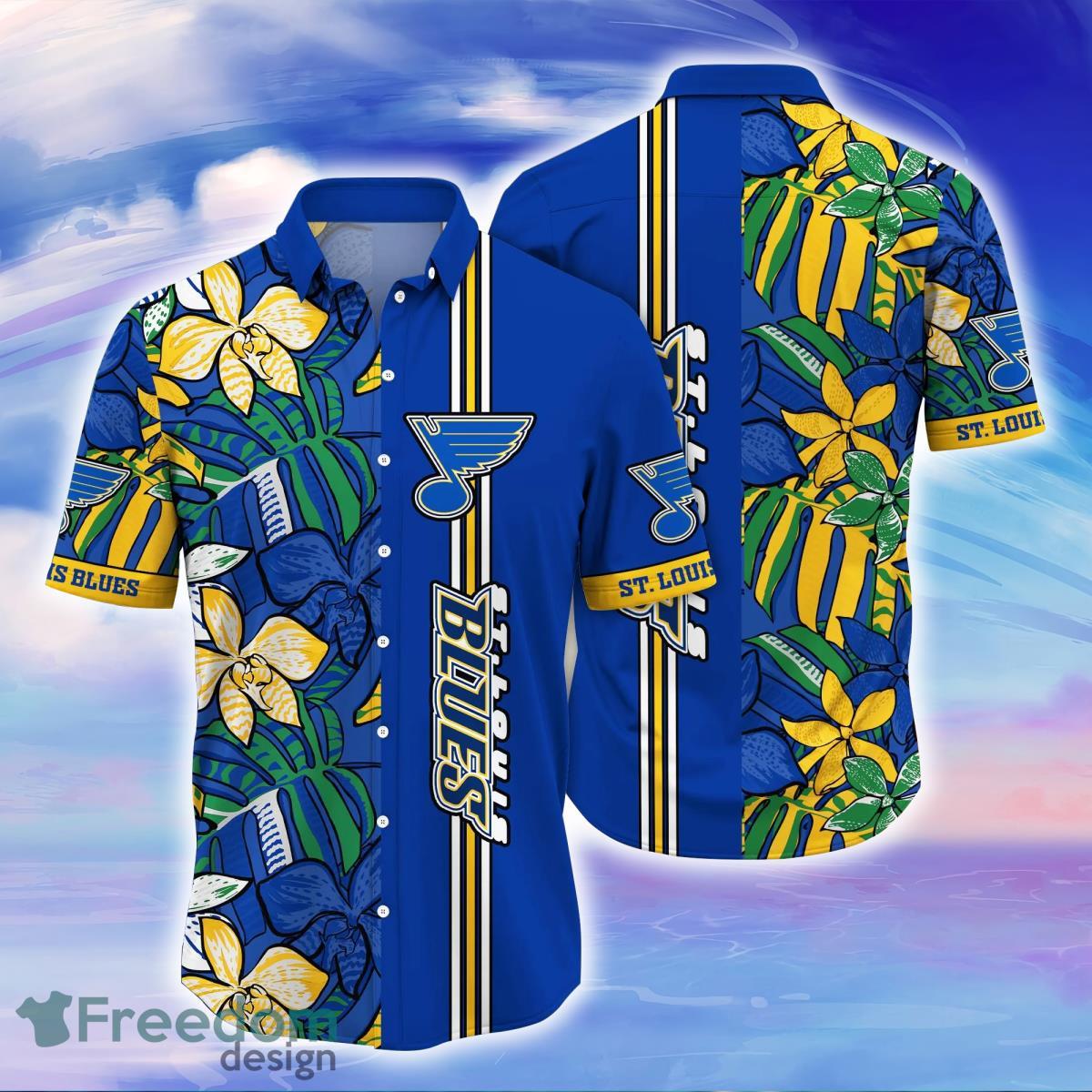 St. Louis Blues NHL Flower Hawaiian Shirt Special Gift For Fans -  Freedomdesign