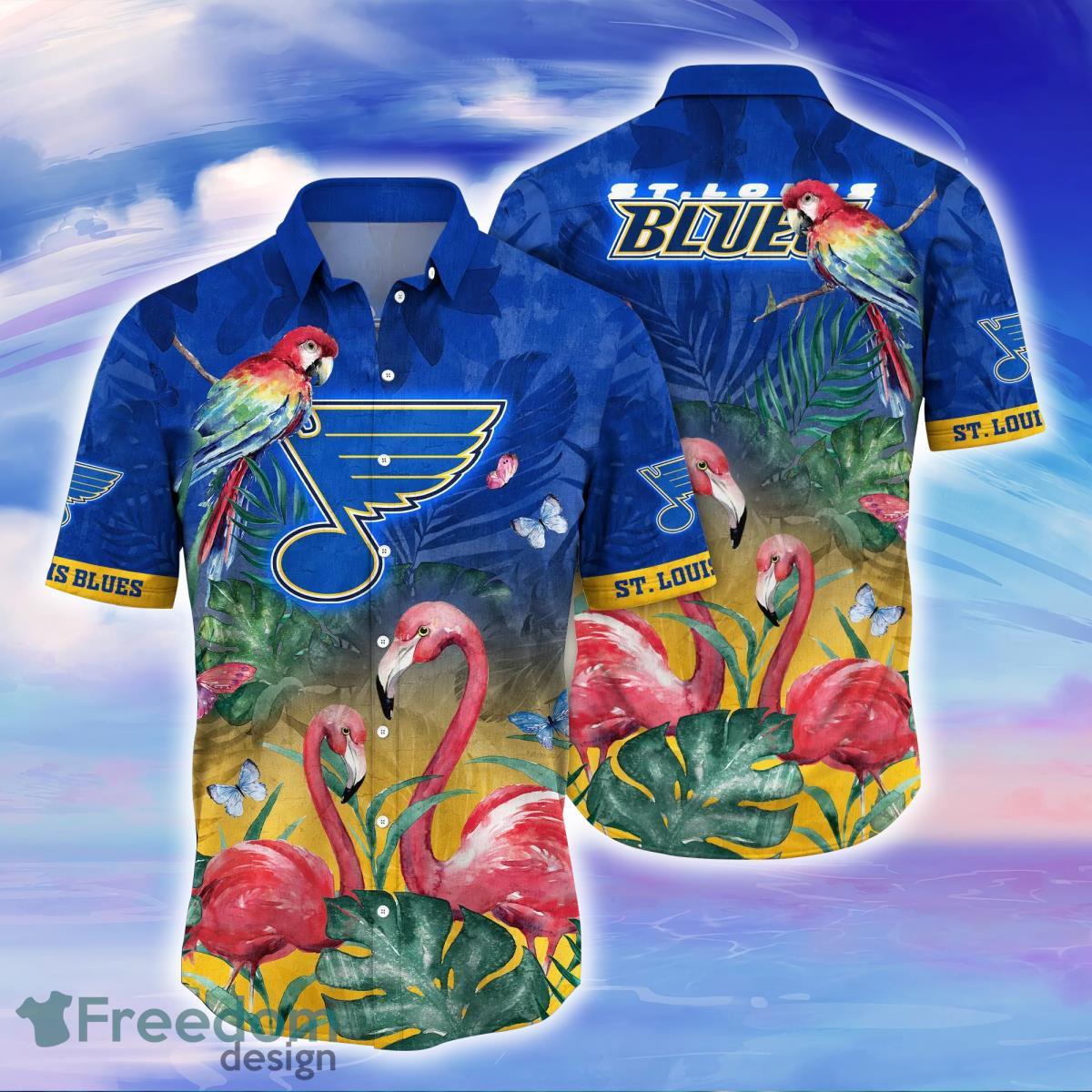 St. Louis Blues NHL Flower Hawaiian Shirt Great Gift For Men Women Fans -  Freedomdesign