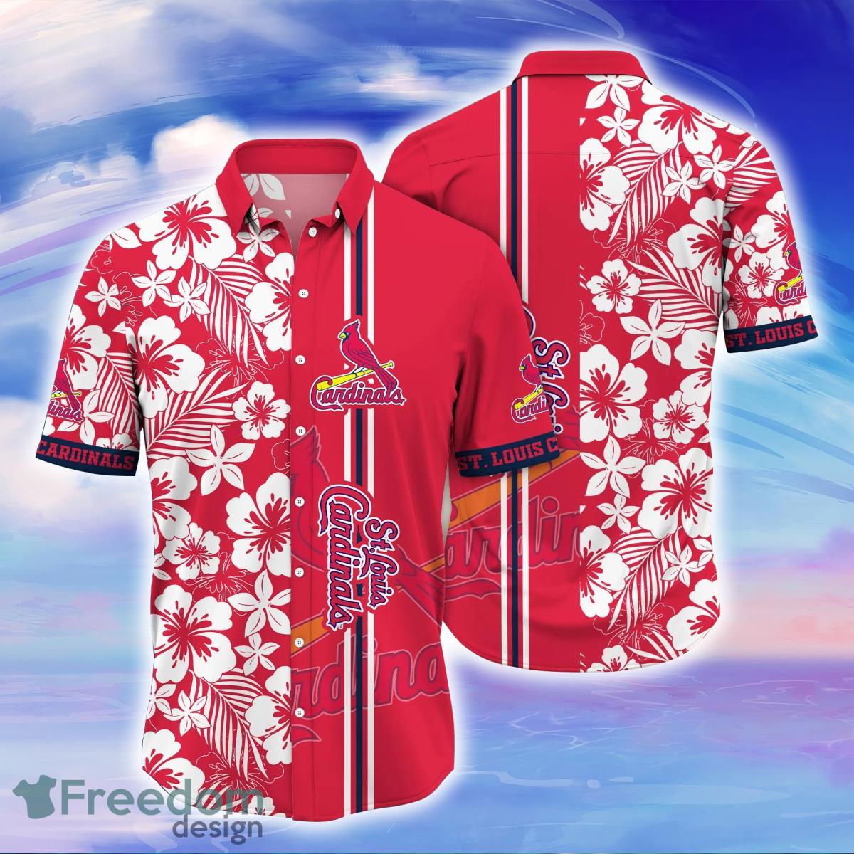St Louis Cardinals Tropical Floral Custom Aloha Hawaiian Shirt