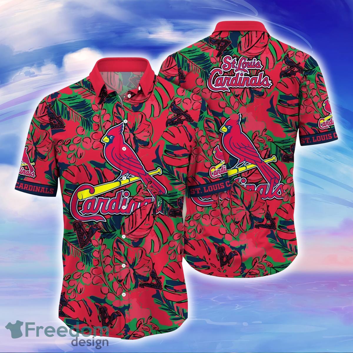 St Louis Cardinals Flamingo Button Up Shirt