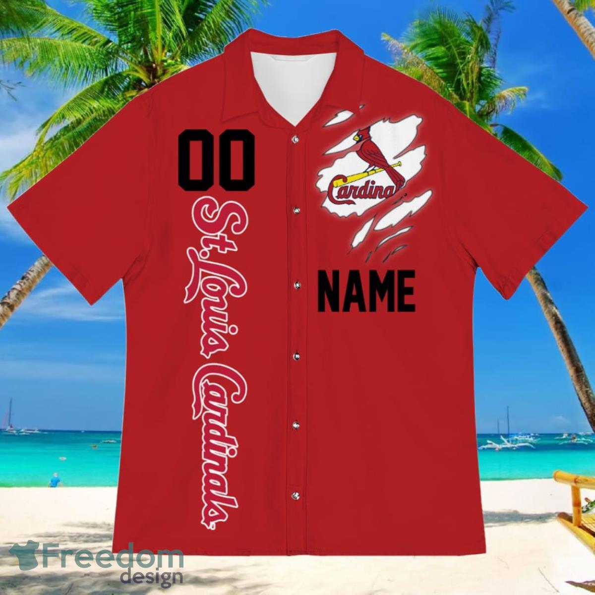 St. Louis Cardinals Sports American Football Hawaiian Shirt Custom Name & Number - St. Louis Cardinals Sports American Football Hawaiian Shirt 2