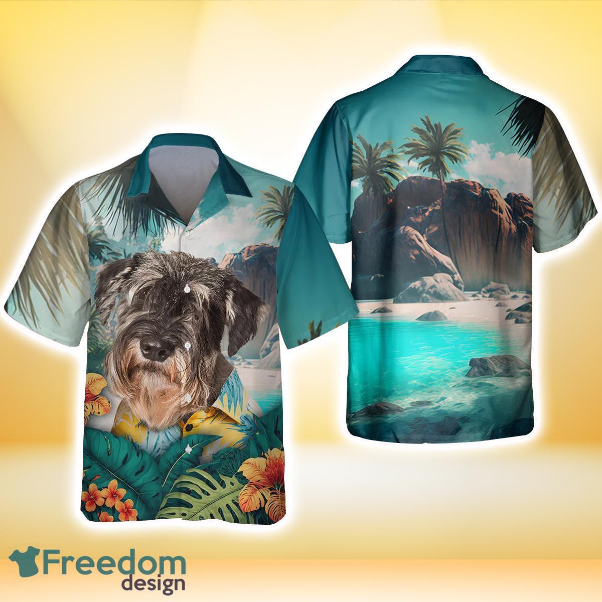 Standard Schnauzer All Printed 3D Hawaiian Shirt For Dog Lover Product Photo 2