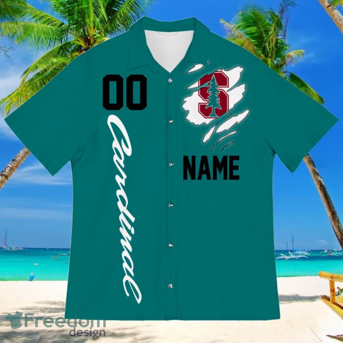 Stanford Cardinal Sports American Football Hawaiian Shirt Custom Name & Number - Stanford Cardinal Sports American Football Hawaiian Shirt 2