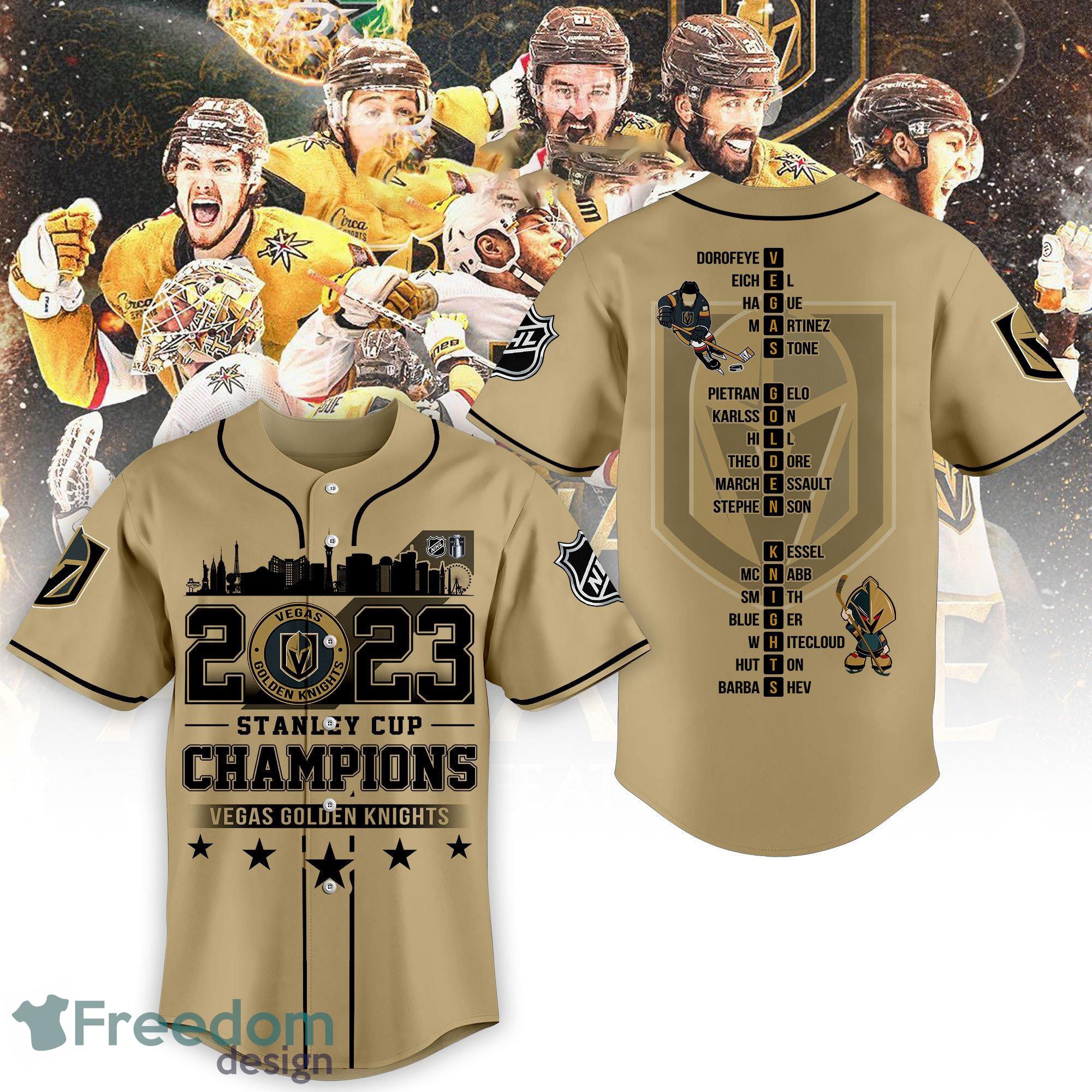Super Team Vegas Golden Knights NHL Stanley Cup Champions 2023 Baseball  Jersey Gift For Men And Women - Freedomdesign