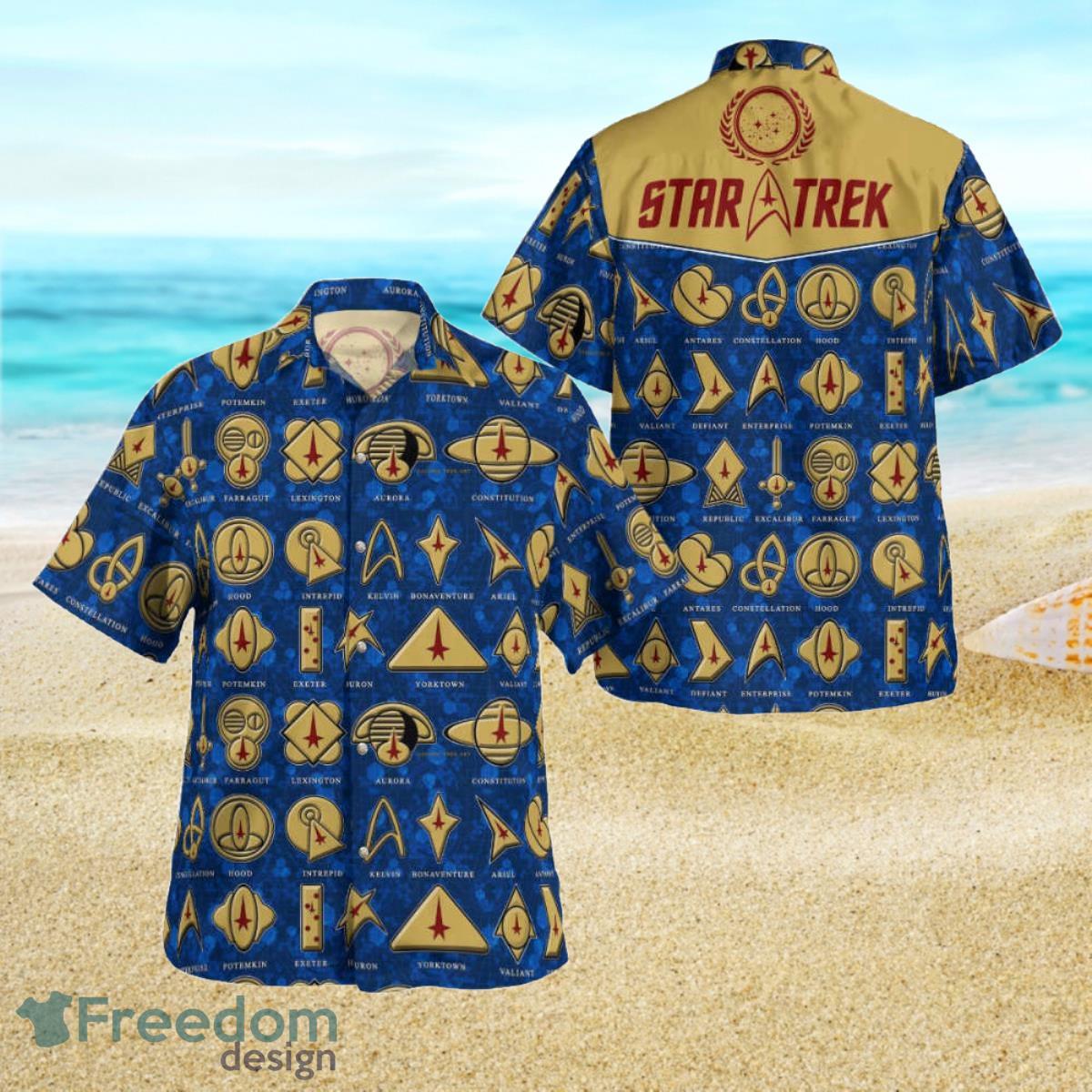 Star Trek Blue Hawaiian Shirt Summer Aloha Shirt For Men Women Product Photo 1