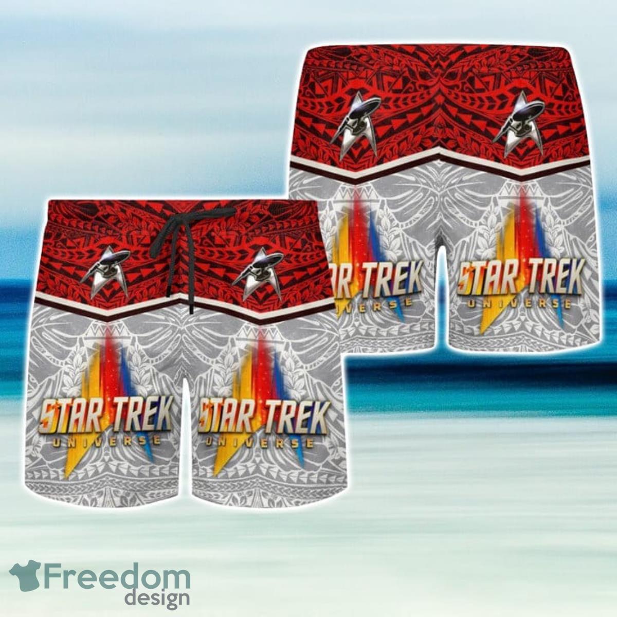 Star Trek Polynesian Hawaiian Shirt And Short For Fans Product Photo 3 Star Trek Polynesian Hawaiian Shirt And Short For Fans Product Photo 3