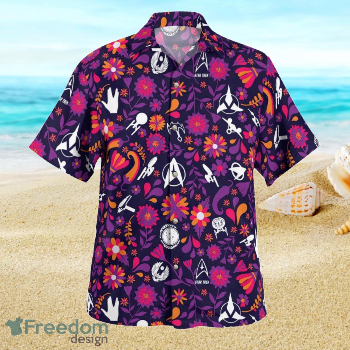 Star Trek Seamless Hawaiian Shirt Summer Aloha Shirt For Men Women Product Photo 2