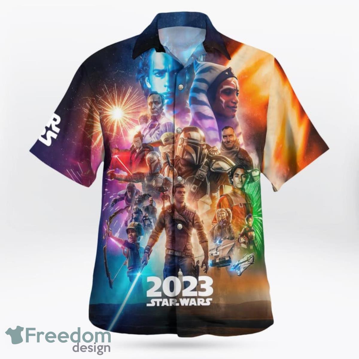 Star War 2023 Hawaiian Shirt And Short For Fans Product Photo 2