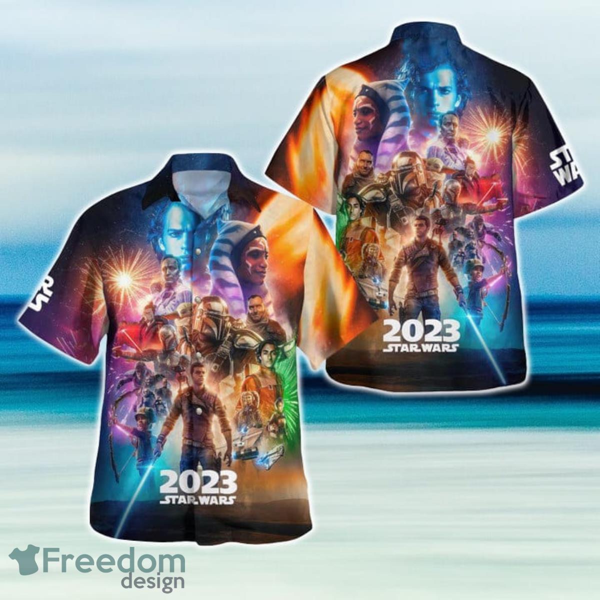 Star War 2023 Hawaiian Shirt And Short For Fans Product Photo 1