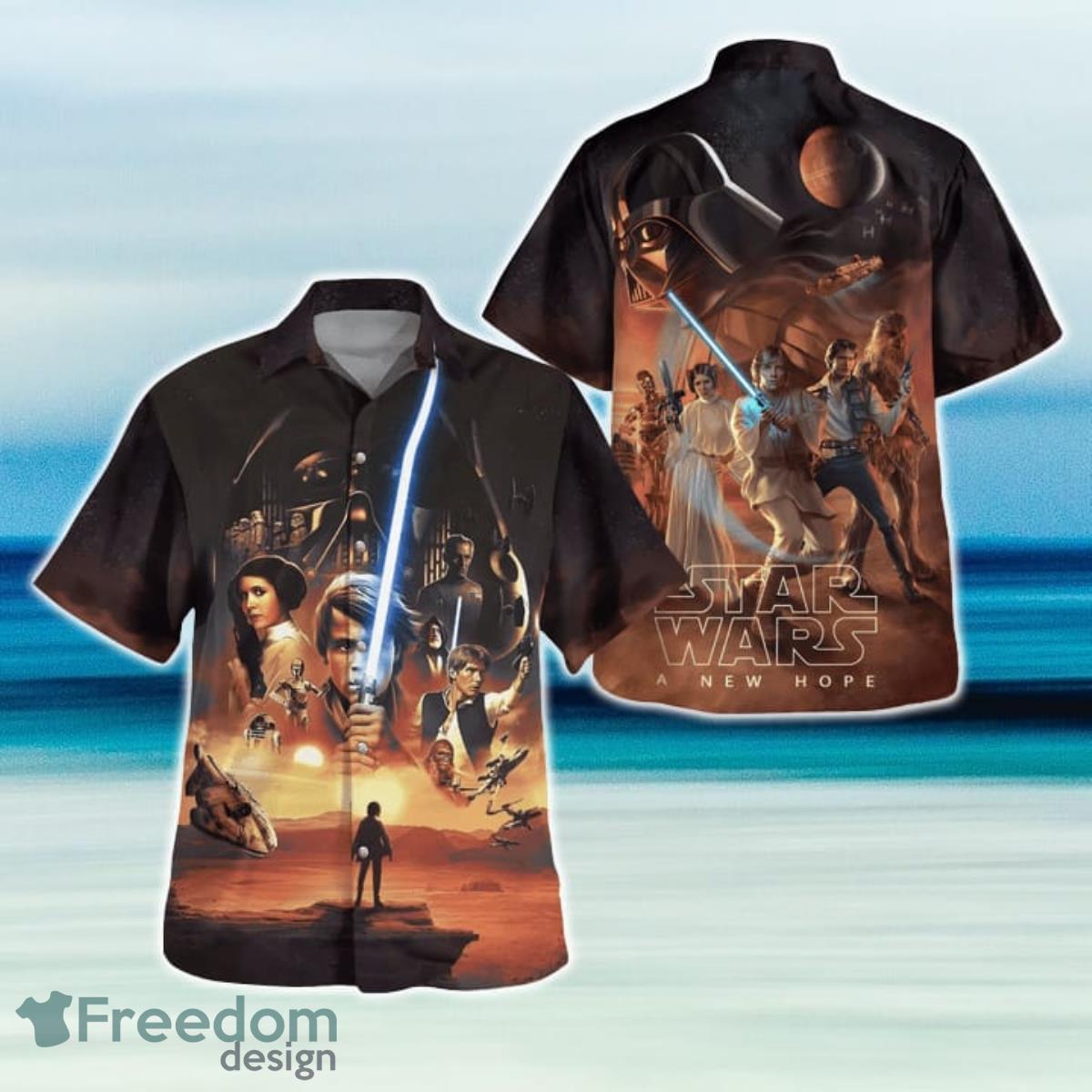 Star War A New Hope Hawaiian Shirt And Short For Fans Product Photo 1