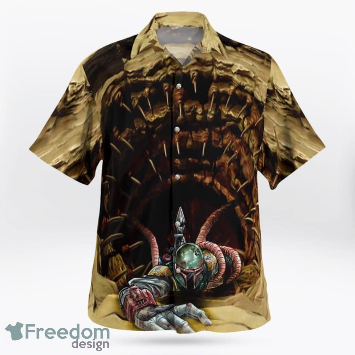 Star War Boba Fett Sarlacc Hawaiian Shirt And Short For Fans Product Photo 2