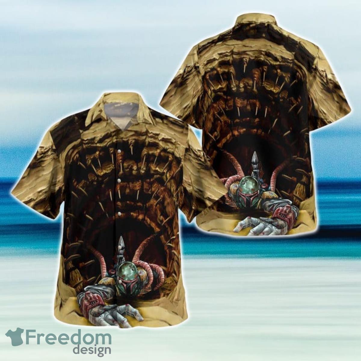 Star War Boba Fett Sarlacc Hawaiian Shirt And Short For Fans Product Photo 1