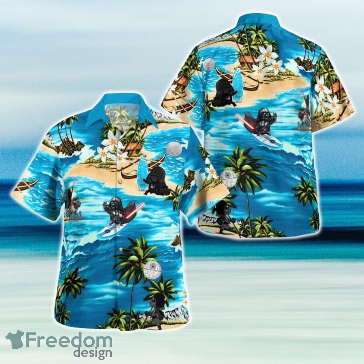 Star War Chibi Hawaiian Shirt And Short For Fans Product Photo 1