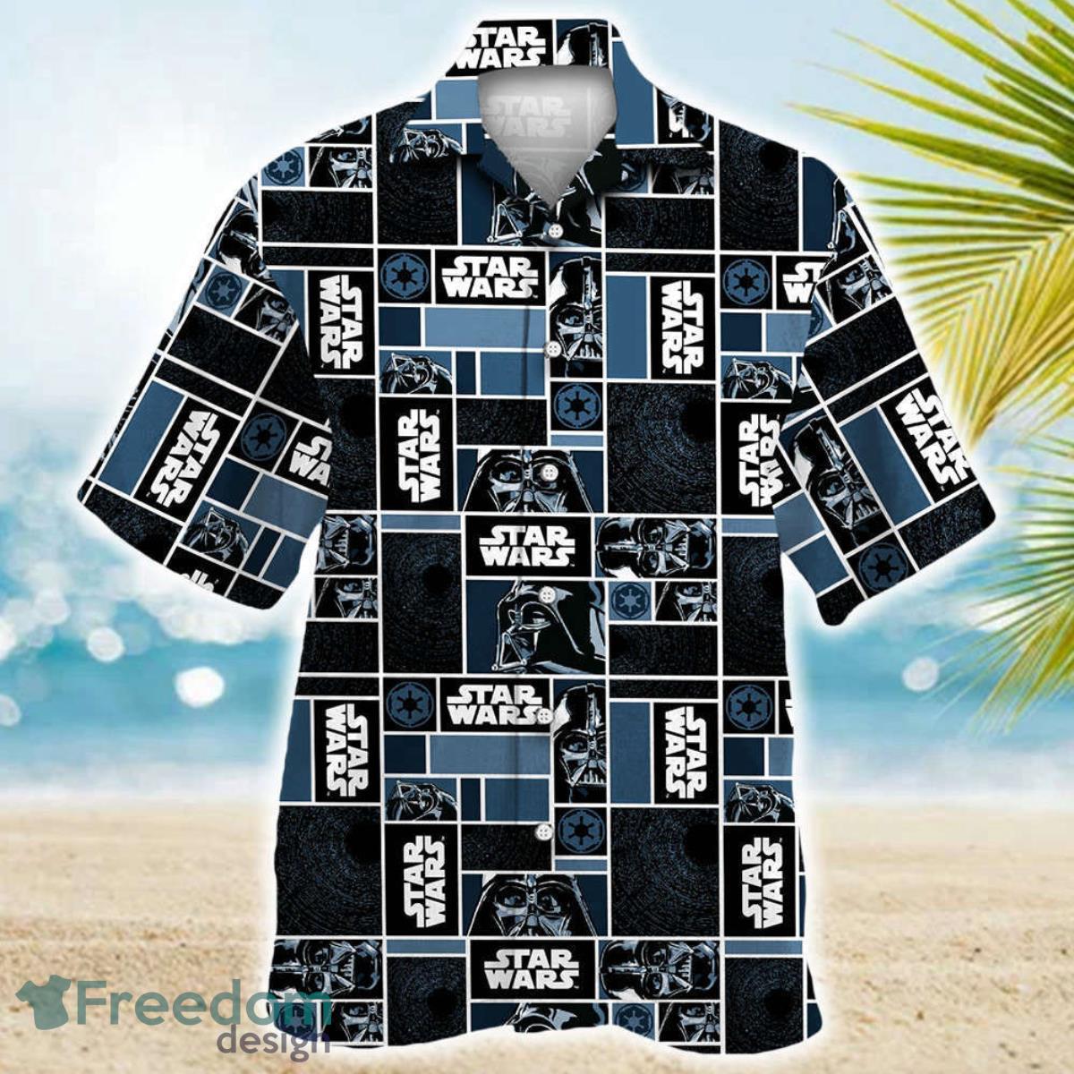 Star Wars Darth Vader Geometric Pattern Black Hawaiian Shirt Best Gift For Men And Women Product Photo 1