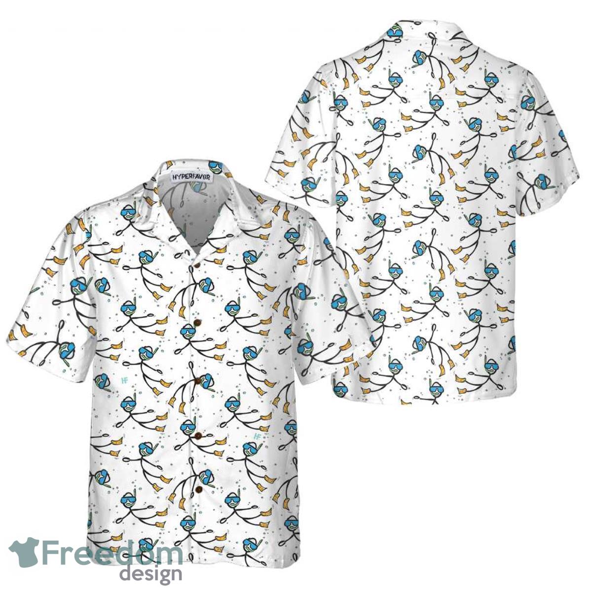 Stickfigures Scuba Diving Hawaiian Shirt Best Gift For Men And Women Product Photo 1